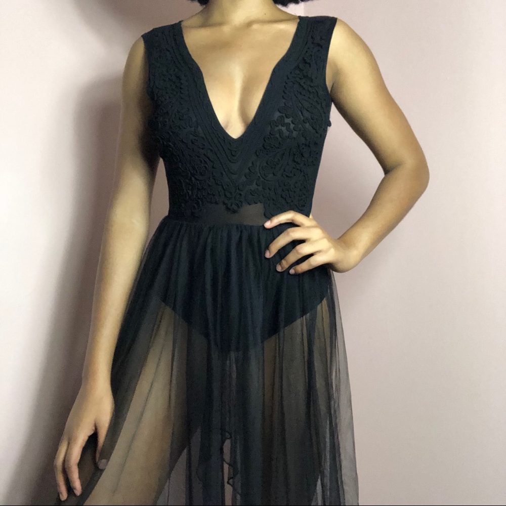 Mesh dress/bodysuit